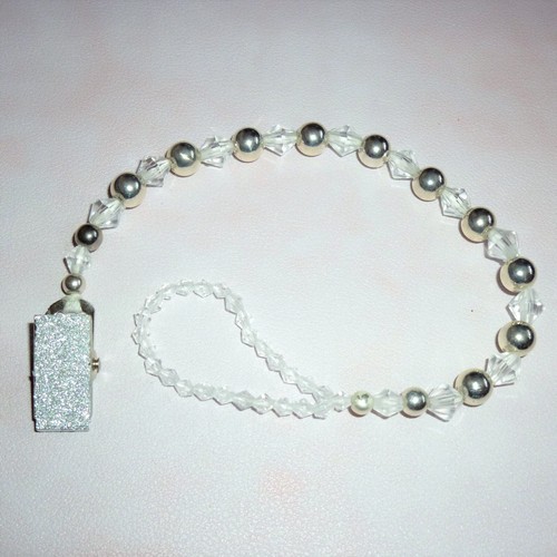 Simply white silver diamante - silver,