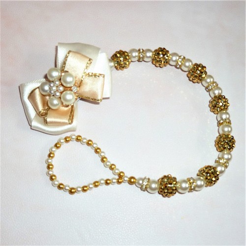 Gold shamballa pearl - shamballa,
