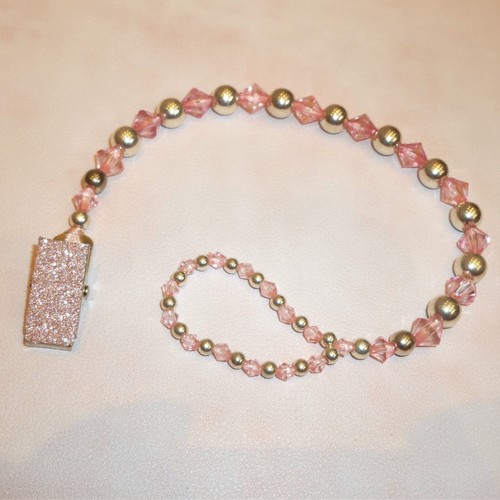 Simply pink silver - pink, diamante